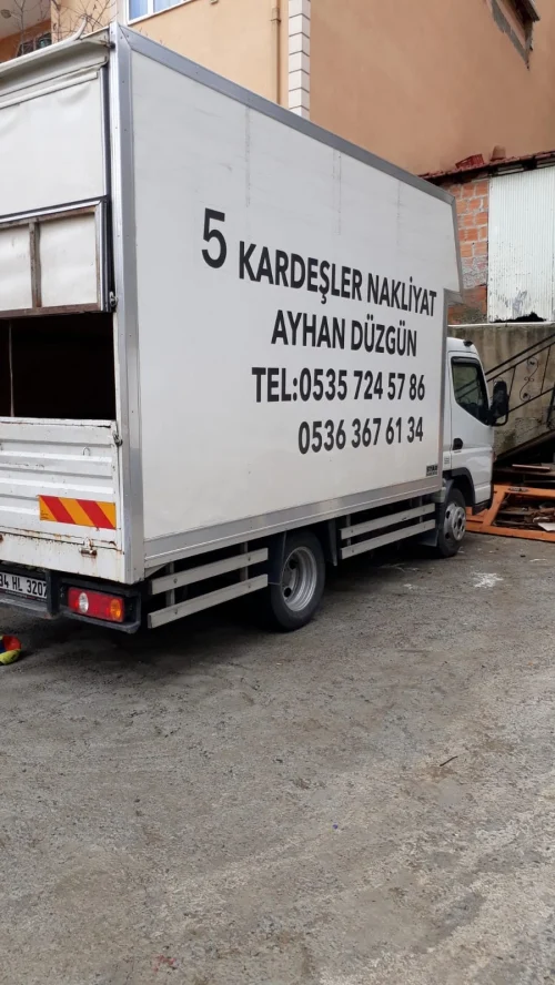 Nakliye hizmetinden çalışma görüntüsü